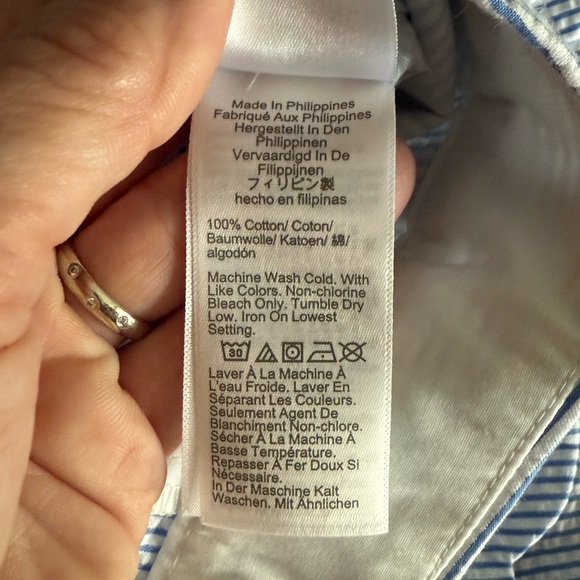 J. Crew buttercup hem seersucker shorts • NWT • women’s size 14 - Picture 5 of 7